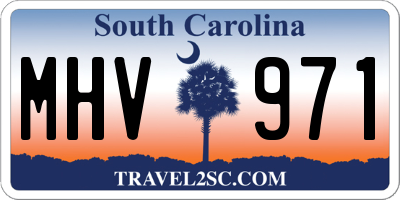SC license plate MHV971