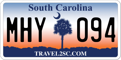 SC license plate MHY094