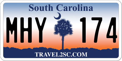 SC license plate MHY174