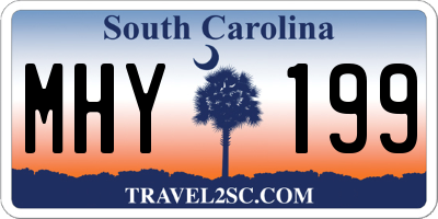 SC license plate MHY199
