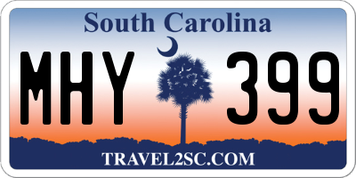 SC license plate MHY399