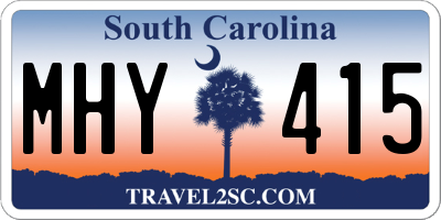 SC license plate MHY415