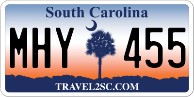 SC license plate MHY455