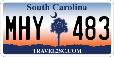 SC license plate MHY483