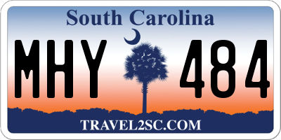 SC license plate MHY484