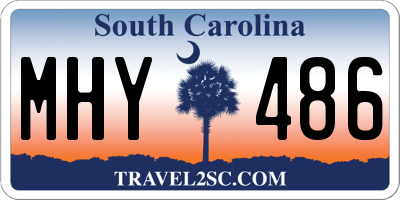 SC license plate MHY486