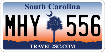 SC license plate MHY556