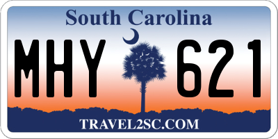 SC license plate MHY621