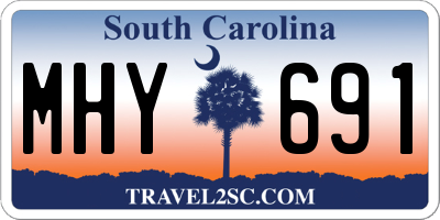 SC license plate MHY691