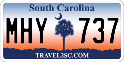 SC license plate MHY737