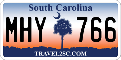 SC license plate MHY766