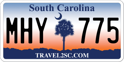 SC license plate MHY775