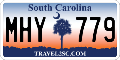 SC license plate MHY779