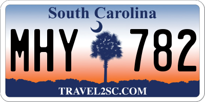 SC license plate MHY782
