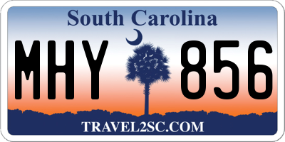 SC license plate MHY856