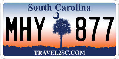 SC license plate MHY877