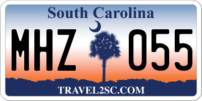 SC license plate MHZ055