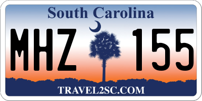 SC license plate MHZ155