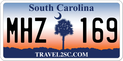SC license plate MHZ169