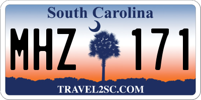 SC license plate MHZ171