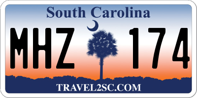 SC license plate MHZ174