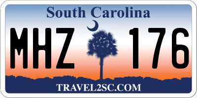 SC license plate MHZ176