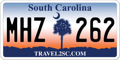 SC license plate MHZ262