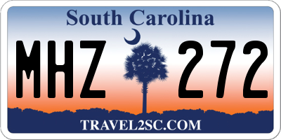 SC license plate MHZ272