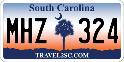 SC license plate MHZ324