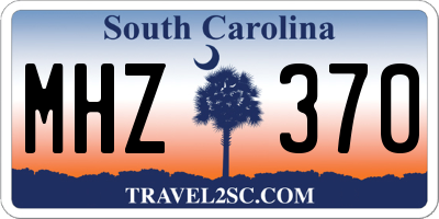 SC license plate MHZ370