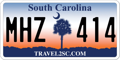 SC license plate MHZ414