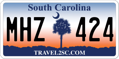 SC license plate MHZ424