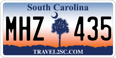 SC license plate MHZ435