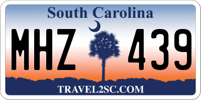 SC license plate MHZ439