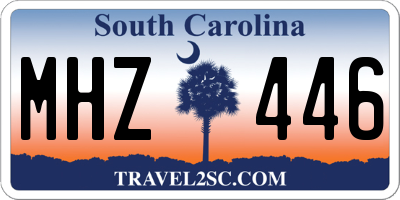 SC license plate MHZ446