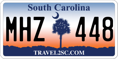 SC license plate MHZ448