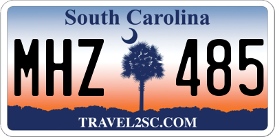 SC license plate MHZ485