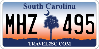 SC license plate MHZ495