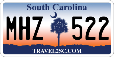 SC license plate MHZ522