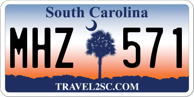SC license plate MHZ571