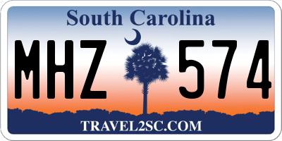 SC license plate MHZ574