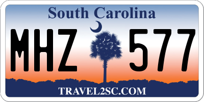 SC license plate MHZ577