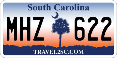 SC license plate MHZ622