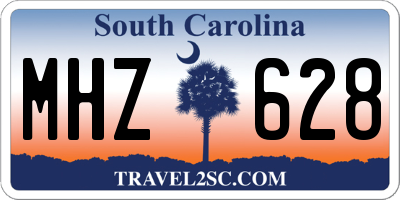 SC license plate MHZ628