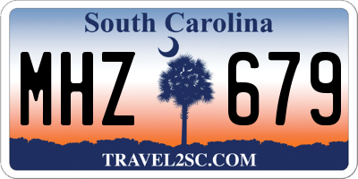 SC license plate MHZ679