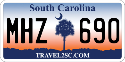 SC license plate MHZ690