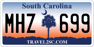 SC license plate MHZ699