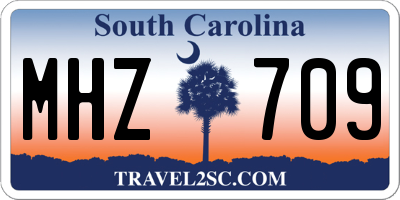 SC license plate MHZ709