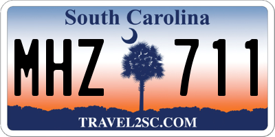 SC license plate MHZ711