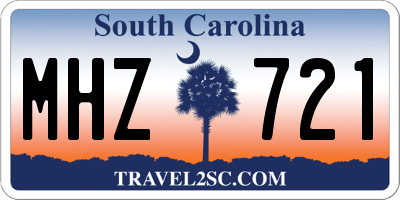 SC license plate MHZ721